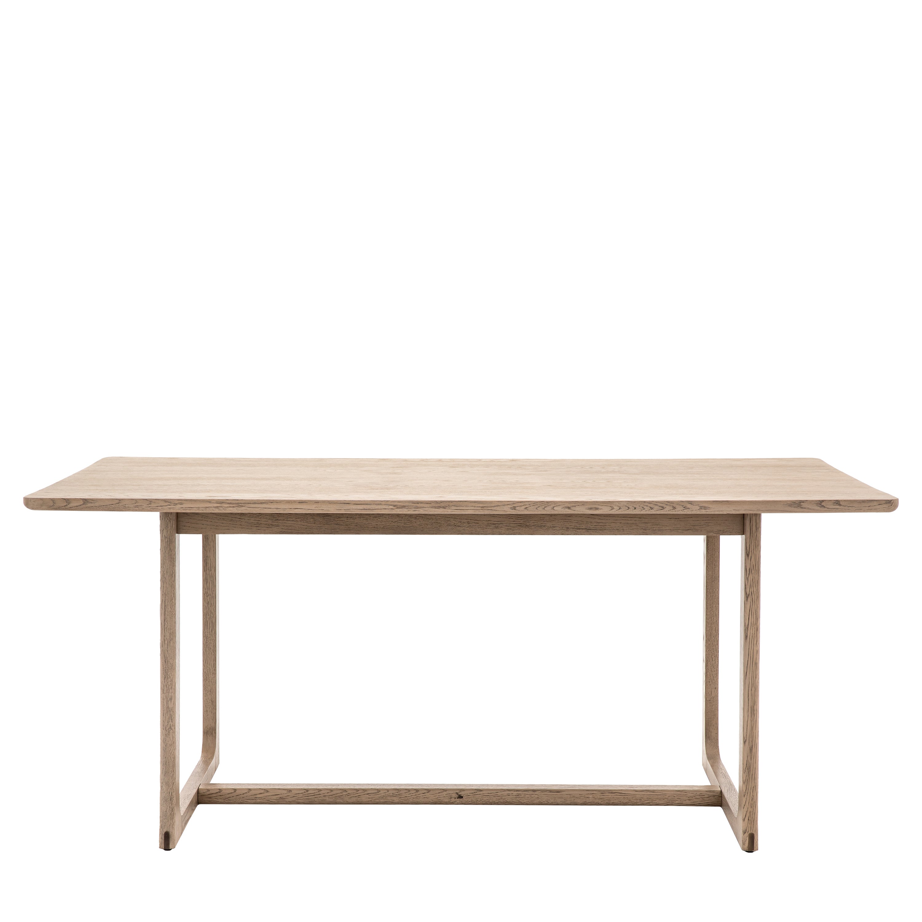 Novu Smoked Oak Wood Dining Table | 6 Seater